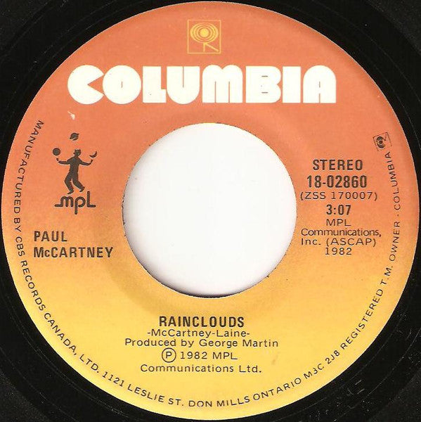 Paul McCartney : Ebony And Ivory (7", Single)