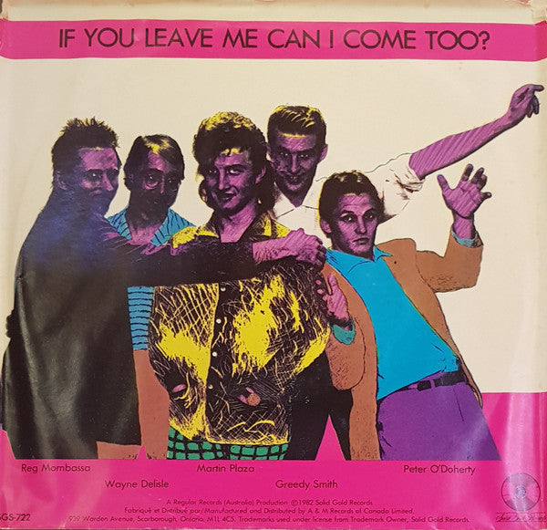 Mental As Anything : If You Leave Me Can I Come Too? (7", Single, Mono, Promo)
