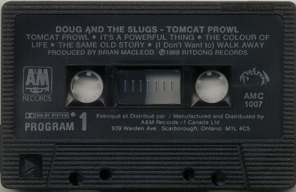 Doug And The Slugs : Tomcat Prowl (Cass, Album, CrO)