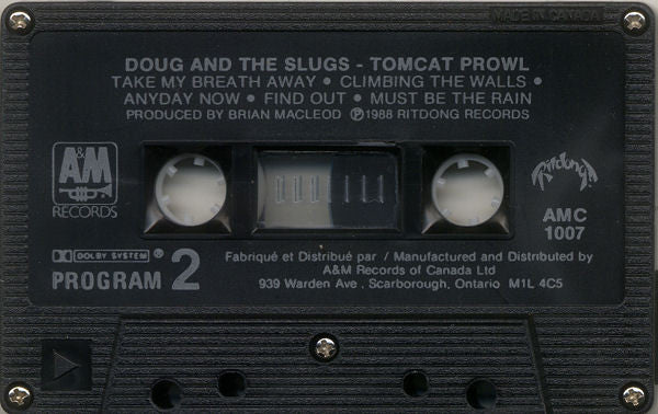 Doug And The Slugs : Tomcat Prowl (Cass, Album, CrO)