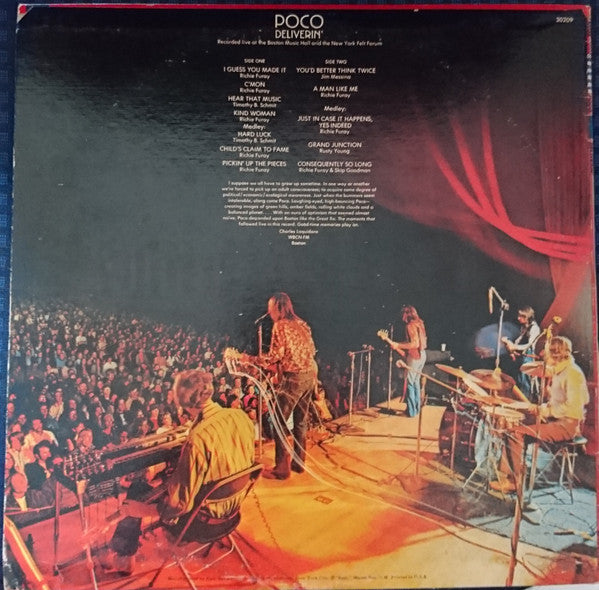 Poco (3) : Deliverin' (LP, Album, Blu)