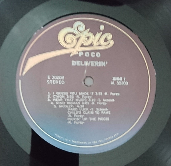 Poco (3) : Deliverin' (LP, Album, Blu)