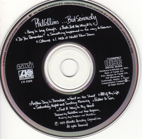 Phil Collins : ...But Seriously (CD, Album, RE)