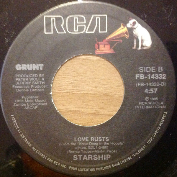 Starship (2) : Tomorrow Doesn't Matter Tonight (7", Single)