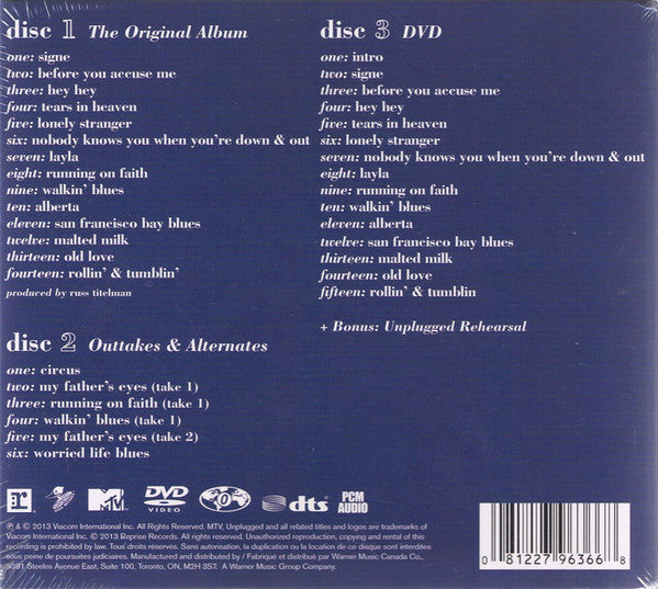 Eric Clapton : Unplugged (2xCD, Album, Dlx, RE, RM + DVD-V)