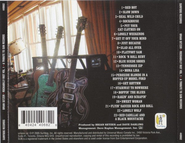 Brian Setzer : Rockabilly Riot! Volume One - A Tribute To Sun Records (CD, Album)