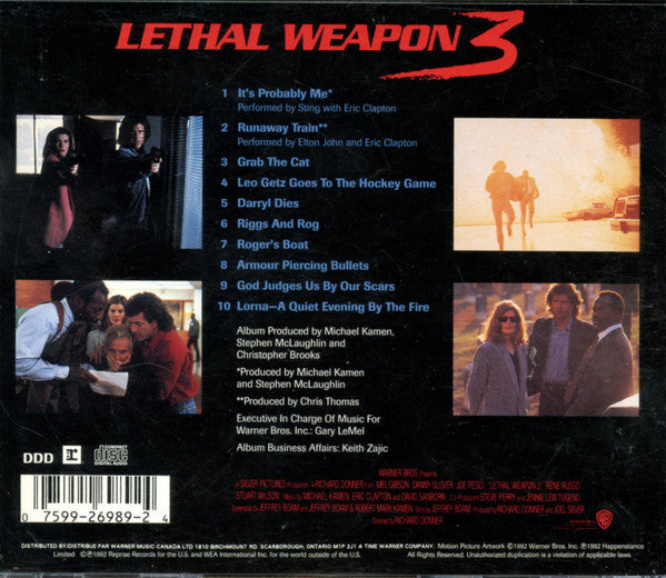 Various, Michael Kamen : Music From The Motion Picture Lethal Weapon 3 (CD, Album)