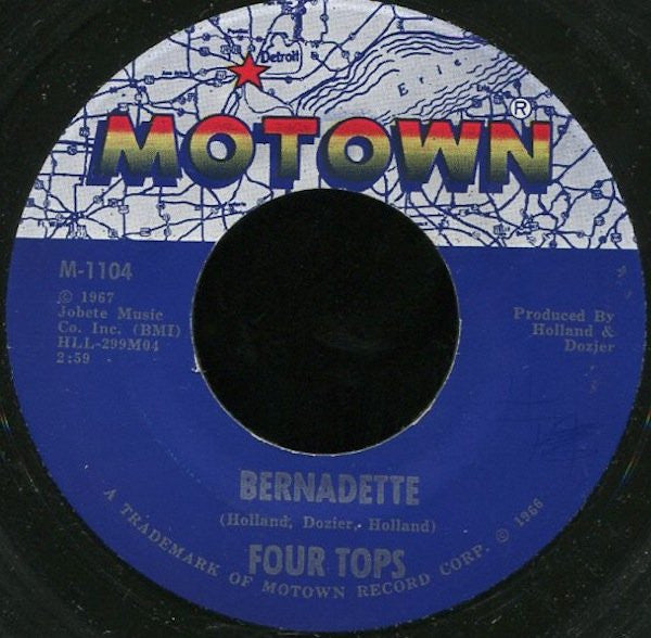 Four Tops : Bernadette  (7", Single, 𝓐𝓡𝓟)