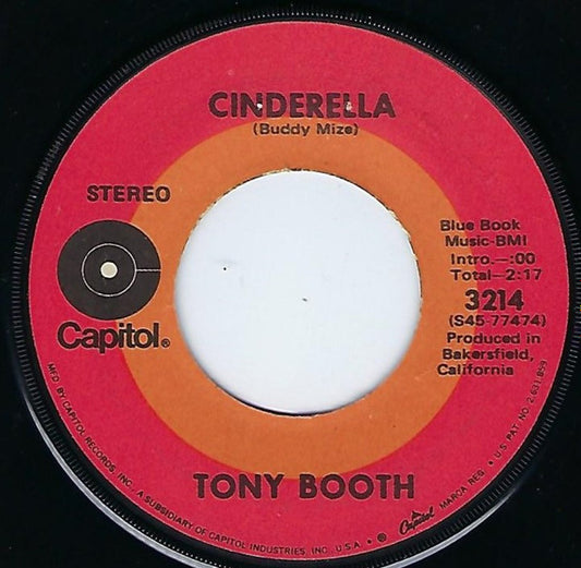 Tony Booth : Cinderella / Somebody Called L.A. (7")