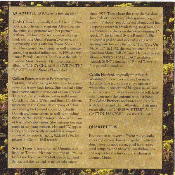 Quartette : Quartette (CD)