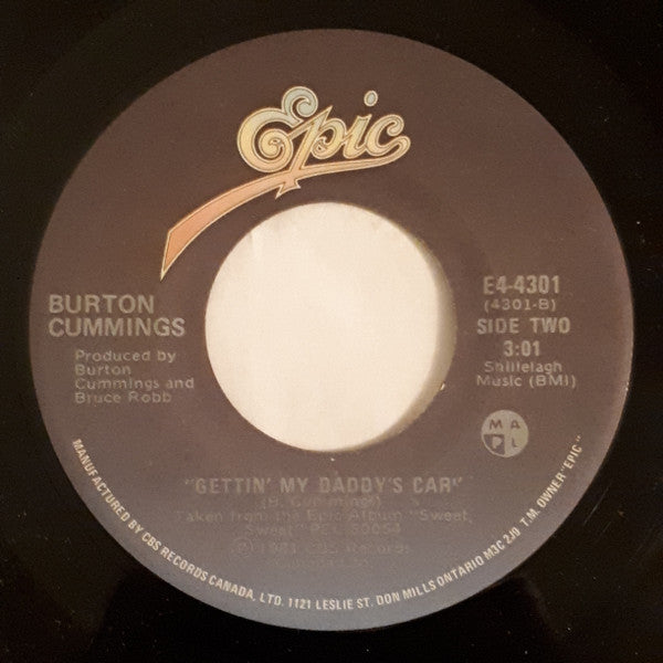 Burton Cummings : Something Old, Something New (7", Single)