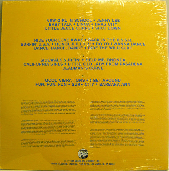 Jan & Dean & The Belair-Bandits : One Summer Night / Live (2xLP, Album)