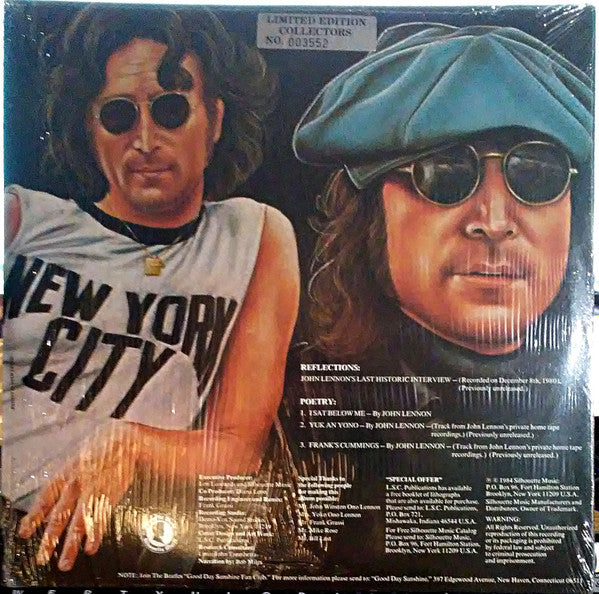 John Lennon & Yoko Ono : Reflections & Poetry  (2xLP, Mono, Ltd, Num, Gat)