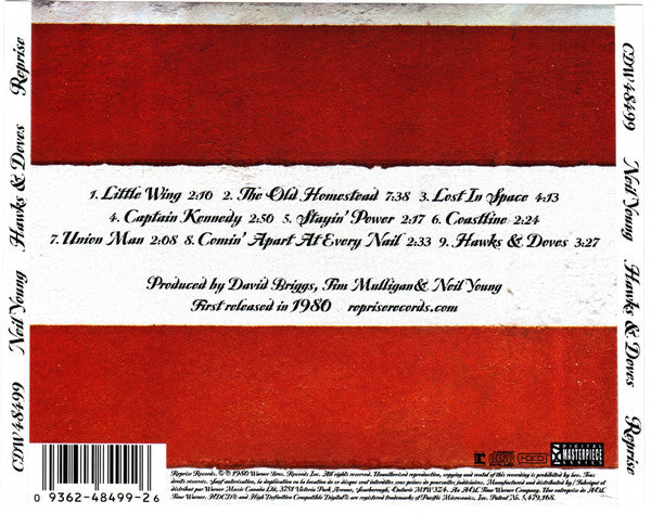 Neil Young : Hawks & Doves (HDCD, Album, RE, RM)