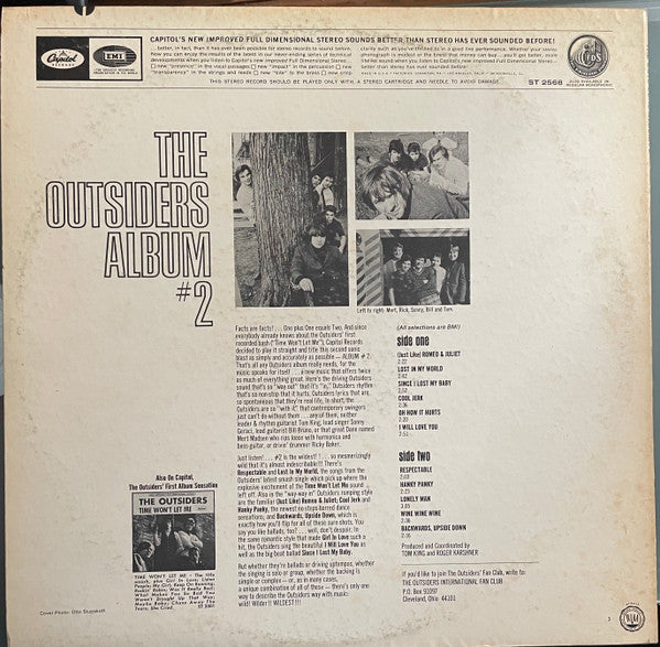 The Outsiders (4) : The Outsiders Album #2 (LP, Album)