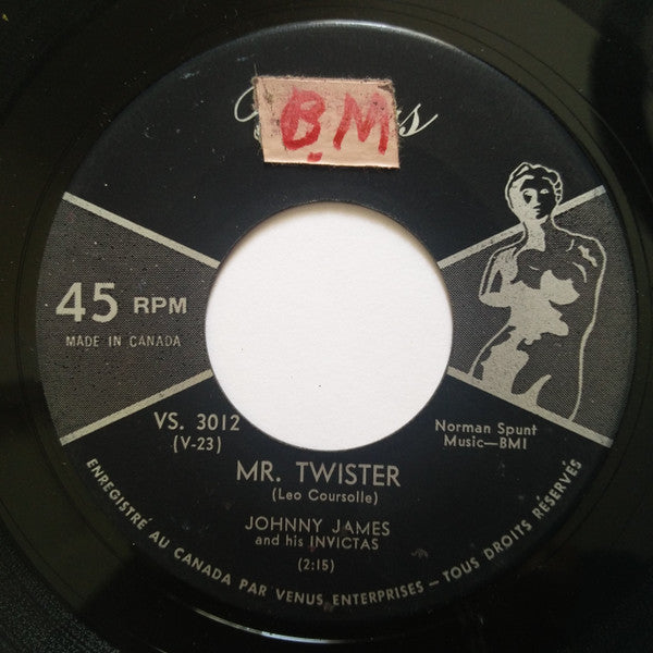 Johnny James And His Invictas : Mr. Twister/The Big Beat (7")
