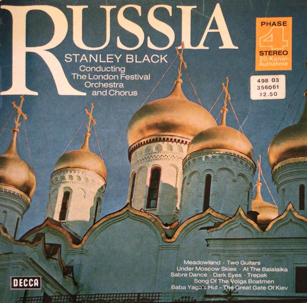 Stanley Black Conducting The London Festival Orchestra And Chorus* : Russia (LP, Album)