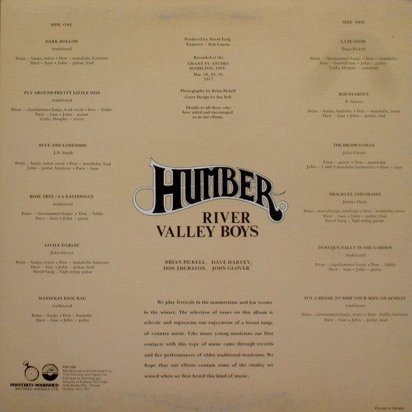 Humber River Valley Boys : Humber River Valley Boys (LP, Album)