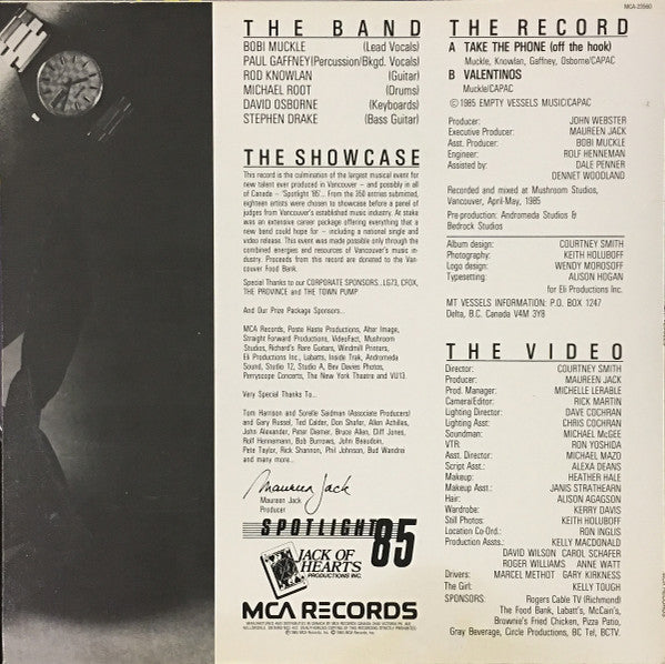 M.T. Vessels : Take The Phone (Off The Hook) / Valentinos (12", Single)