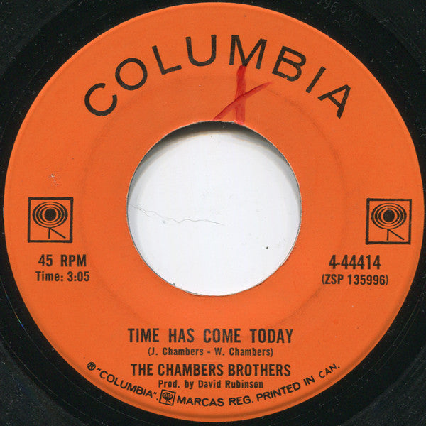 The Chambers Brothers : Time Has Come Today (7")