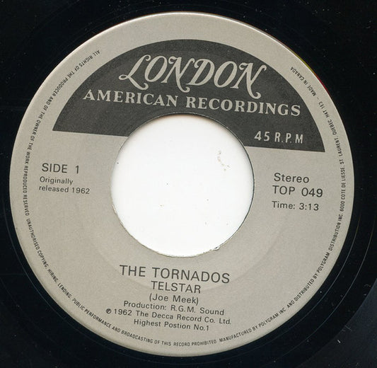 The Tornados : Telstar (7", Single, RE)