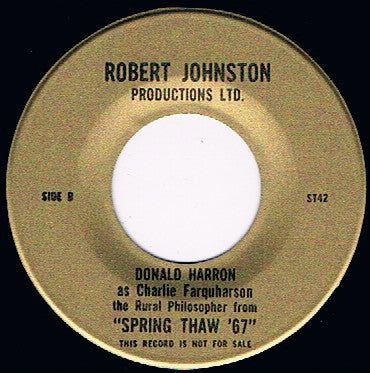 Catherine McKinnon / Don Harron : Spring Thaw / Spring Thaw '67 (7", Promo)