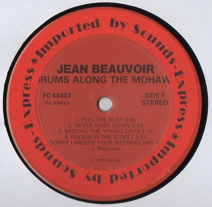 Jean Beauvoir : Drums Along The Mohawk (LP, Album)