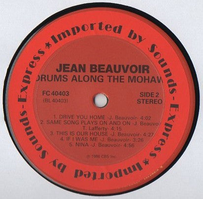 Jean Beauvoir : Drums Along The Mohawk (LP, Album)