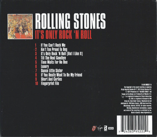 The Rolling Stones : It's Only Rock And Roll (CD, Album, RE, RM)
