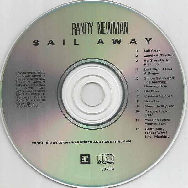 Randy Newman : Sail Away (CD, Album, RE)