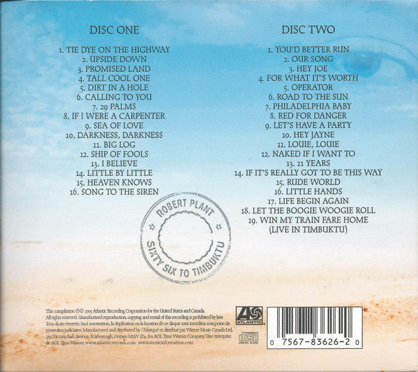 Robert Plant : Sixty Six To Timbuktu (2xCD, Comp)