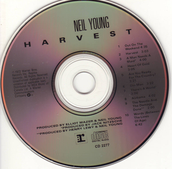 Neil Young : Harvest (CD, Album, RE)