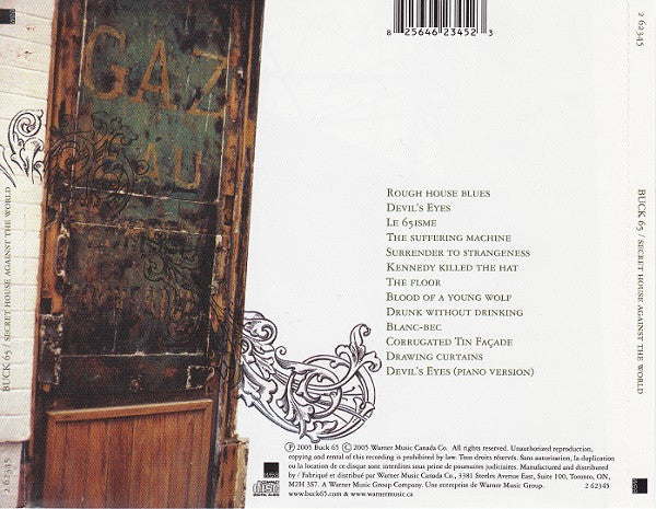 Buck 65 : Secret House Against The World (CD, Album)