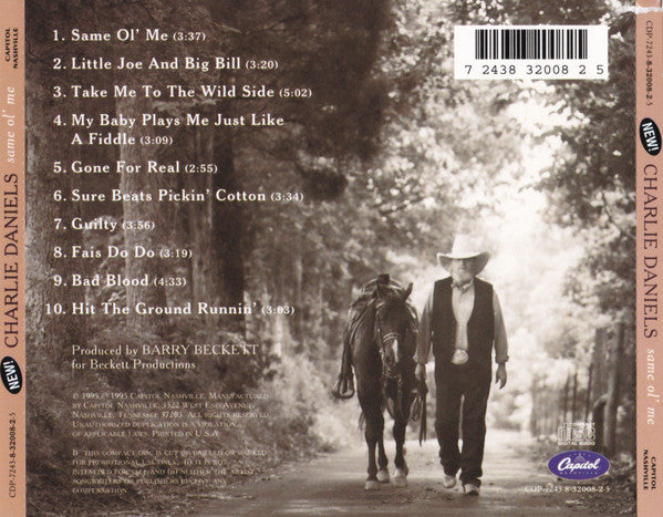 Charlie Daniels : Same Ol' Me (CD, Album)