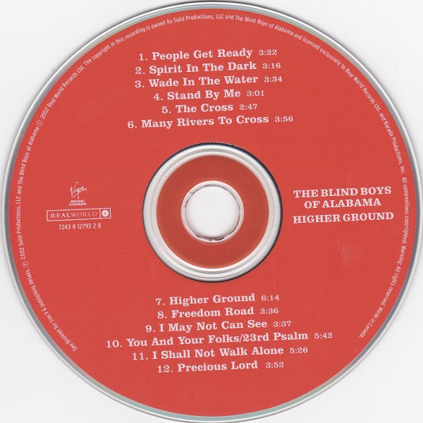 The Blind Boys Of Alabama : Higher Ground (CD, Album)