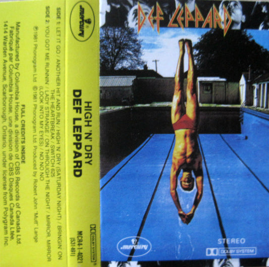 Def Leppard : High 'N' Dry (Cass, Album, Club, Bla)