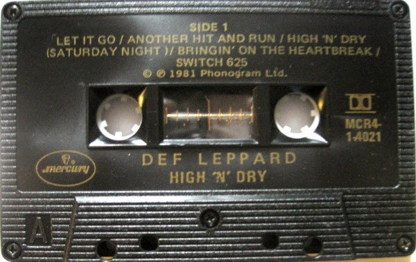 Def Leppard : High 'N' Dry (Cass, Album, Club, Bla)