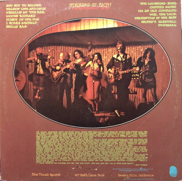 Dan Hicks And His Hot Licks : Striking It Rich! (LP, Album)