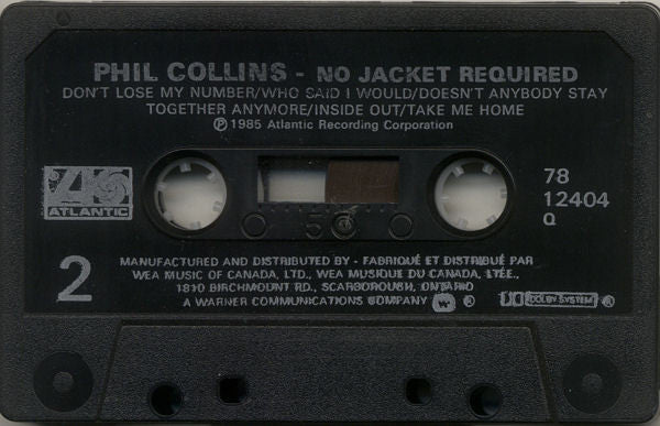 Phil Collins : No Jacket Required (Cass, Album, Q, )