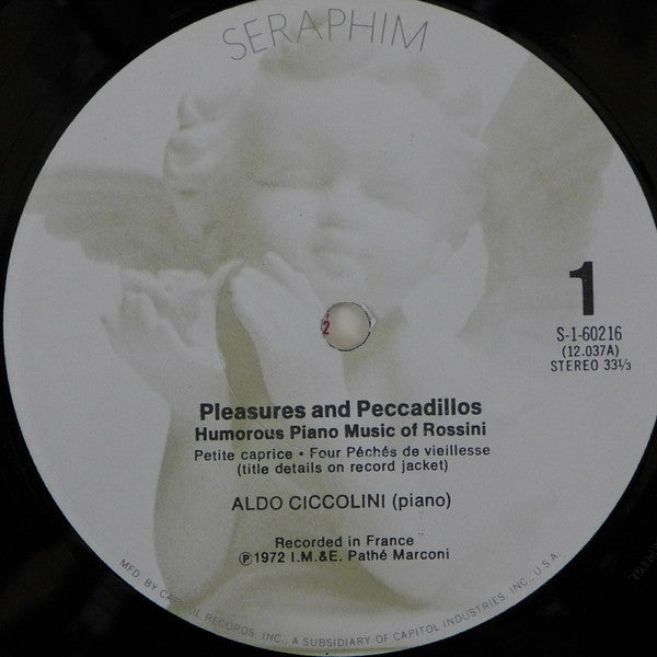 Aldo Ciccolini : Pleasures And Peccadillos - Humorous Piano Music Of Rossini (LP, Album)