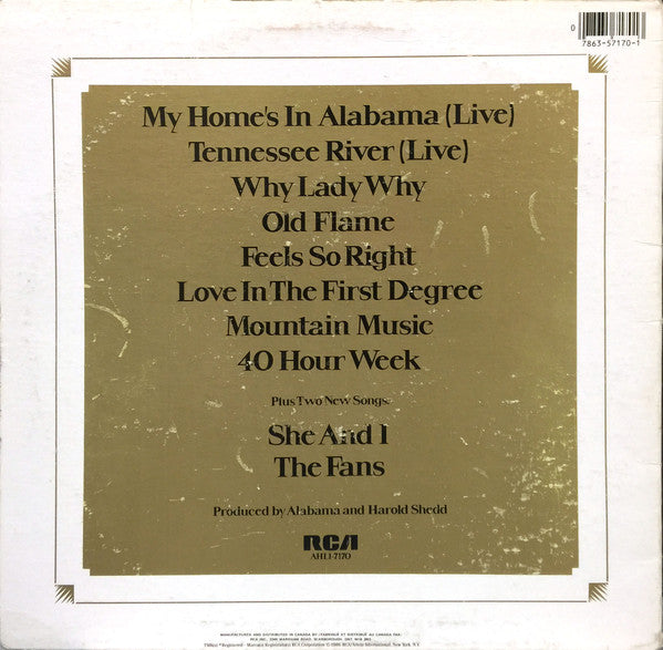 Alabama : Alabama Greatest Hits (LP, Comp)