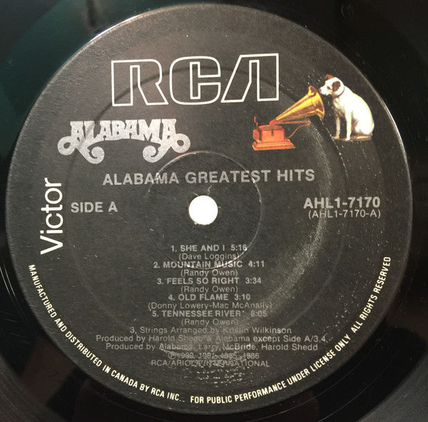 Alabama : Alabama Greatest Hits (LP, Comp)