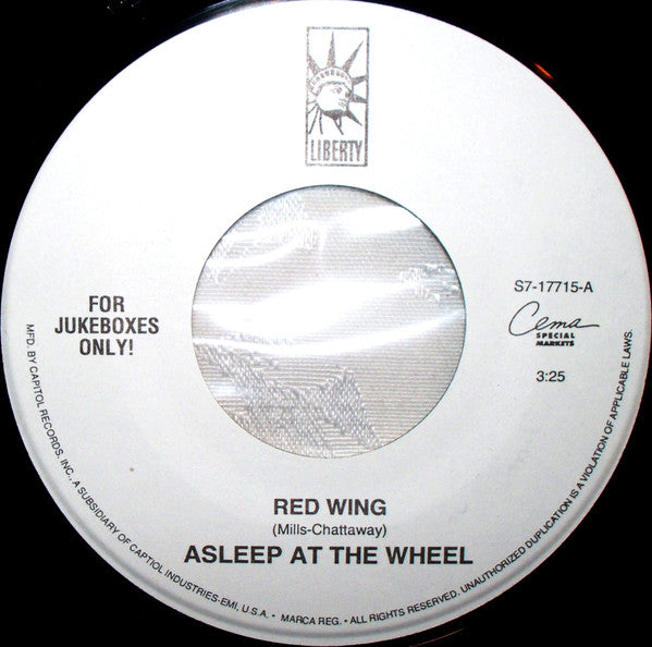 Asleep At The Wheel : Red Wing (7", Jukebox)