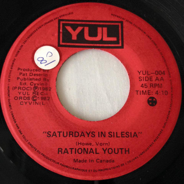Rational Youth : Pile Ou Face / Saturdays In Silesia (7", Red)