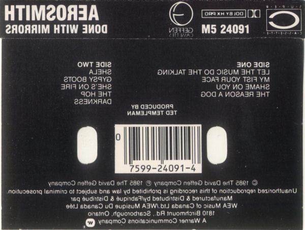 Aerosmith : Done With Mirrors (Cass, Album, Dol)