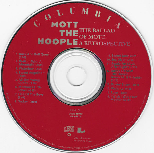 Mott The Hoople : The Ballad Of Mott: A Retrospective (2xCD, Comp, Club)