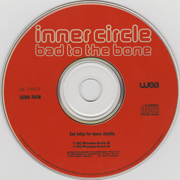 Inner Circle : Bad To The Bone (CD, Album, RE)