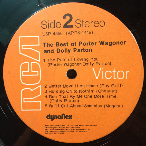 Porter Wagoner And Dolly Parton : The Best Of Porter Wagoner & Dolly Parton (LP, Album, Comp)