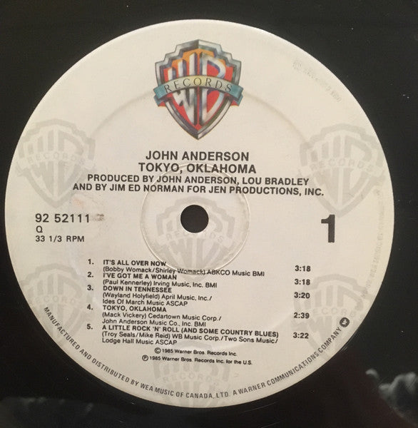 John Anderson (3) : Tokyo Oklahoma (LP, Album)