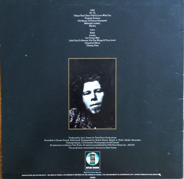 Tom Waits : Closing Time (LP, Album, RE, Don)